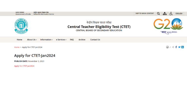 CTET 2024 Registration – सीटीईटी 2024 के लिए आवेदन प्रक्रिया हुई शुरू, Direct Link से करें अप्लाई